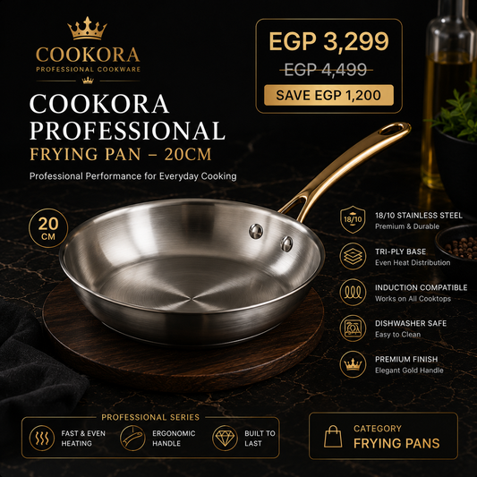 Cookora Professional Frying Pan – 20cm