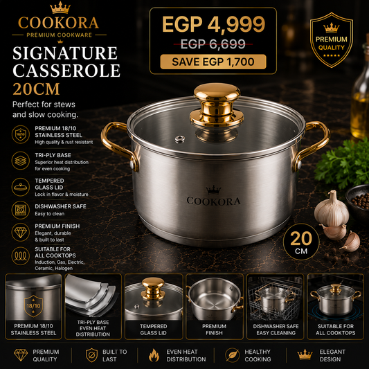 Cookora Signature Casserole – 20cm