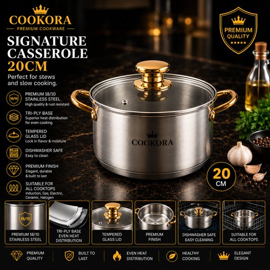 Cookora Signature Casserole – 20cm