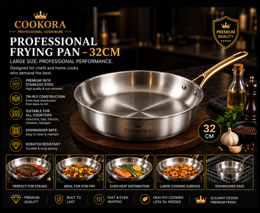 Cookora Professional Frying Pan – 28cm